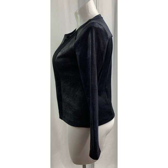 50% OFF Style & Co Jacket Side Zip Motto Vegan Leather Suede - Picture 2 of 8